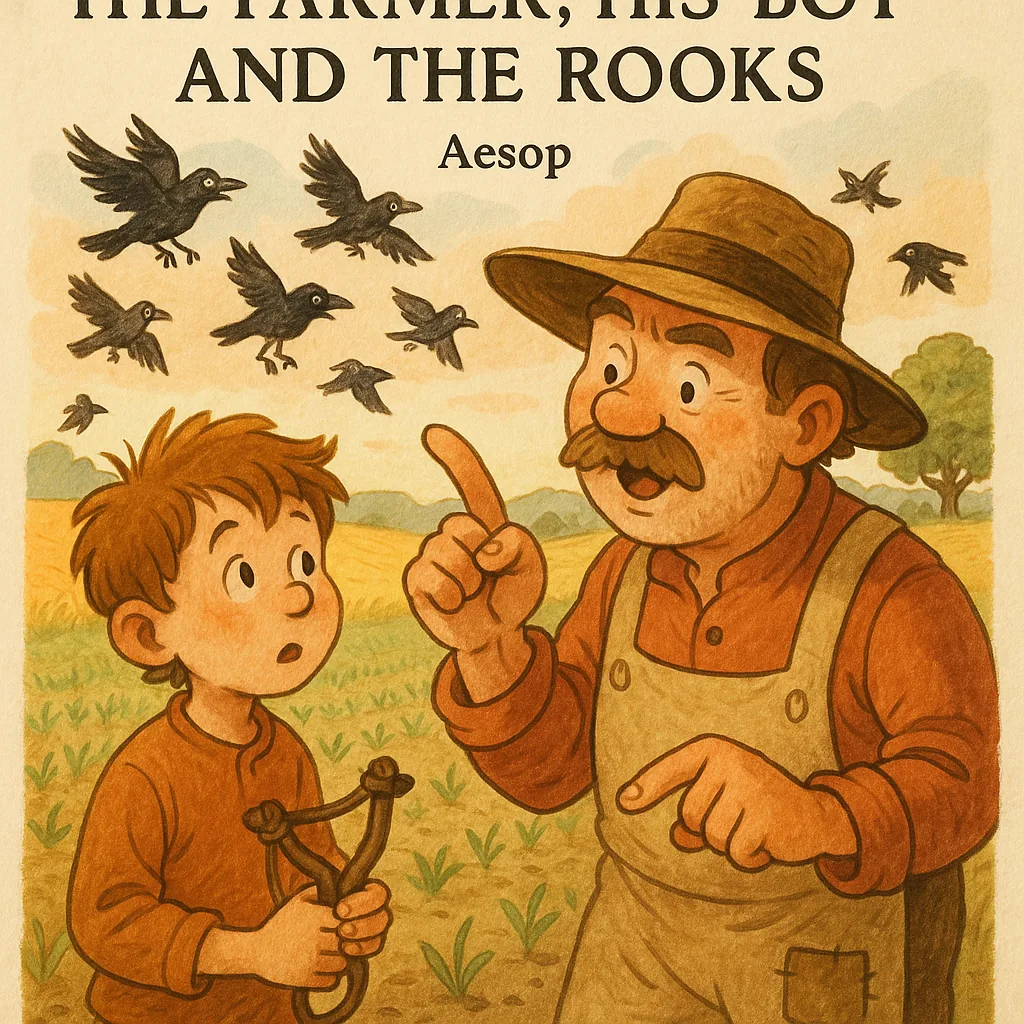 The Farmer, His Boy, and the Rooks