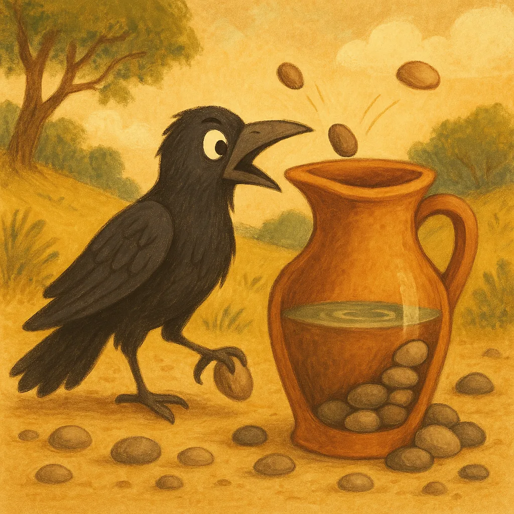 The Crow and the Pitcher